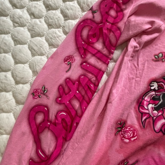 Dolls Kill Betty Boop Pink Long Sleeve Oversized Shirt - Picture 4 of 5